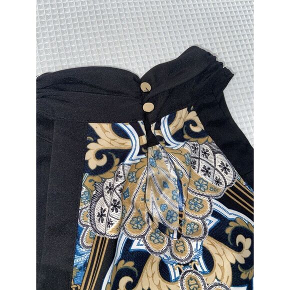 New York And Company Sleeveless Halter Top Blouse Women's Small 3D Florence - Picture 4 of 9